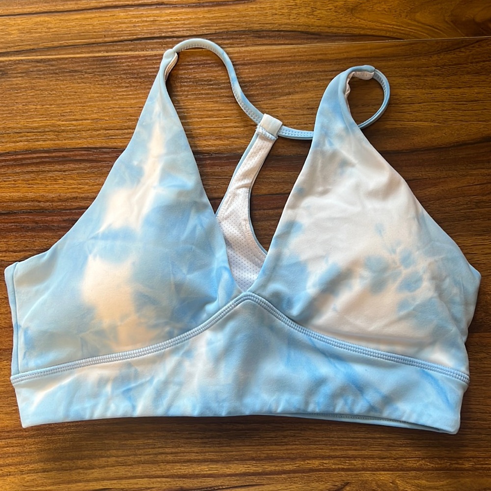 Ethos Sky Tie Die Sports Bra - M